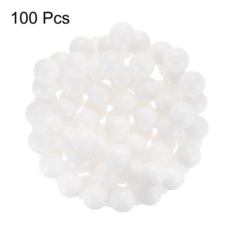 [Australia - AusPower] - uxcell 100pcs POM Bearing Balls 1/2" 12.7mm Solid Plastic Bearing Balls, Precision POM Balls 