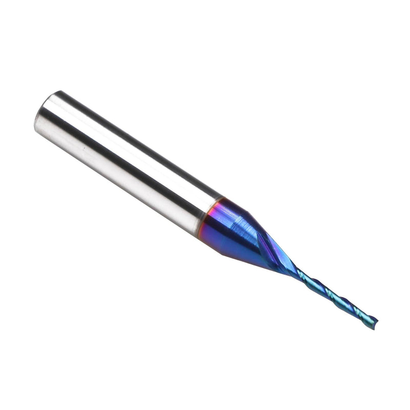 2 PCS 1/16" x 1/2" x 1/4" x 2" Carbide TiAlN Coated Spiral Upcut Plunge Router Bit for Wood 2D&3D Carving