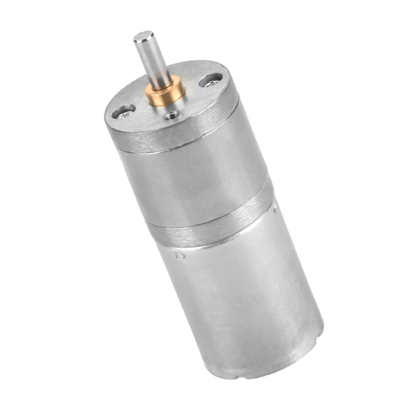 DC Gear Motor, 25mm DC 12V 25GA-370 Low Speed Metal Gear Motor for Electronic Lock (12V 500RPM)