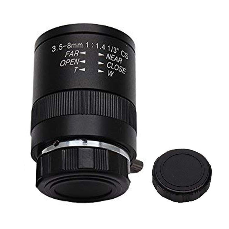 [Australia - AusPower] - 3.5-8.0mm F1.4 CCTV Lens CS Mount Manual Focus Zoom Focal IR 1/3" 1:1.4 for Security IP Camera 