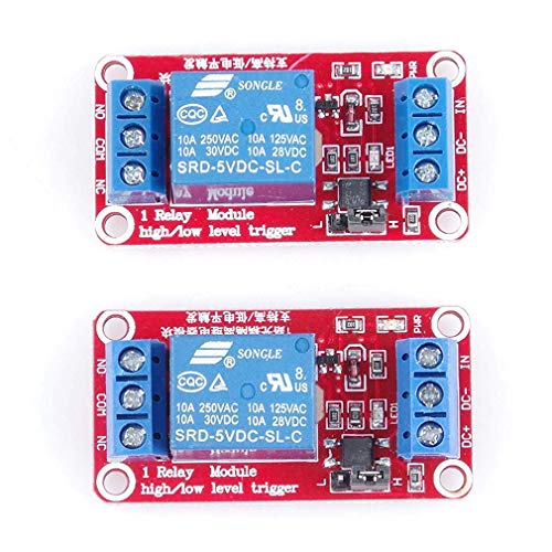 Hailege 2 x 5 V single-channel relay module relay switch with OPTO insulation, high low level trigger