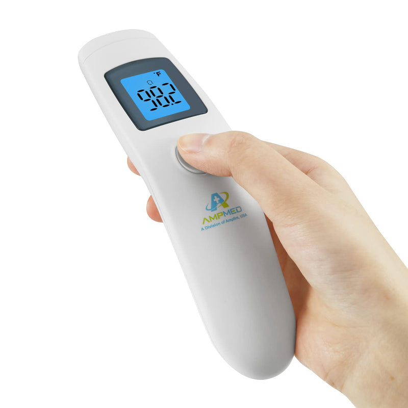 [Australia - AusPower] - Amplim 2-Pack Hospital & Medical Grade Non Contact Digital Infrared Forehead Thermometer for Babies, Kids, and Adults. 