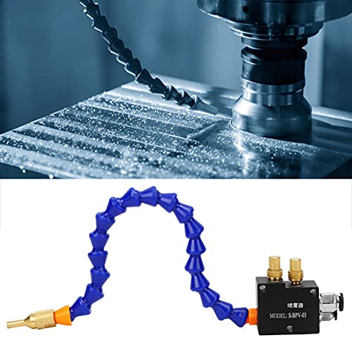 ViaGasaFamido CNC Lathe Coolant Sprayer and Lubricant Spray System Drilling Tool with Mist Lubrication System Unit for Efficient Cooling and Lubrication in Metalworking