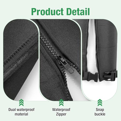 Rilime outdoor water softener cover, 9 x 48 inches, designed to protect a water softener tank