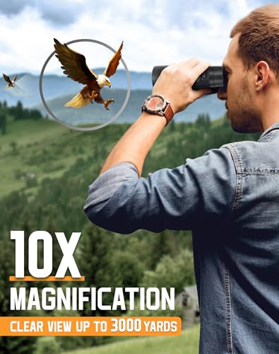 BEBANG Binoculars for Adults 10x42 High-Powered: Waterproof for Birding