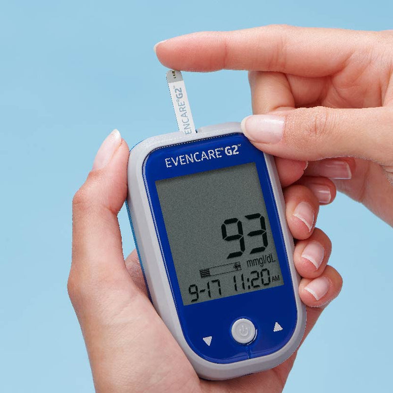 [Australia - AusPower] - Medline EvenCare G2 Blood Glucose Test Strips, Self-testing with G2 Monitoring System, 6 Second Results, 50 Count System, 6 Second Results, 50 Count 