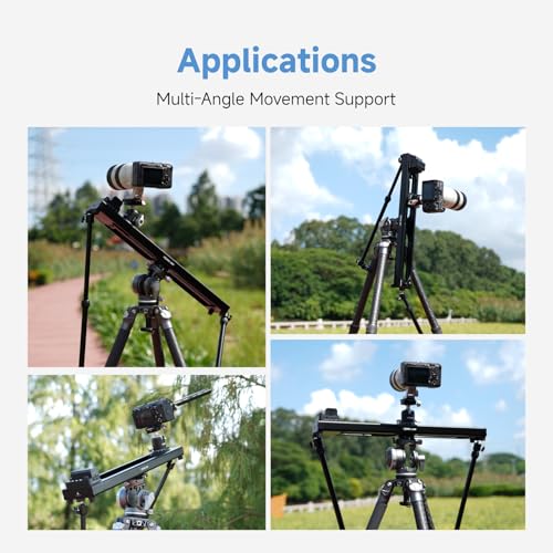 Toprig Accsoon Camera Slider Support Arm (2 Pack) with C Clamps&Extendable Arms, Tripod stabilizer Support Rods, Aluminum Alloy Tripod Stability Arm for Motorized Camera Slider Stable Shooting-30inch 30inch