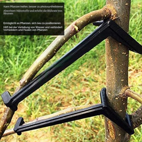 Alvinlite Pack of 20 Branch Separators for Fruit Trees, The Fruit Branch Shaker Forms Stronger Branches, Pressure-resistant Plastic with High Hardness for Gardening, 40 x 90 x 10 mm