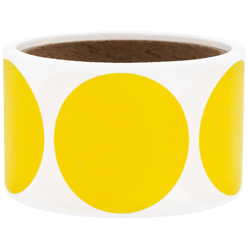 Yellow 2" Dissolvable Label, 200 Total per Roll Yellow