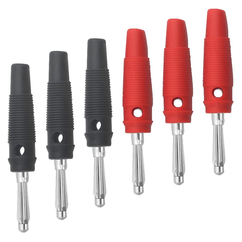 [Australia - AusPower] - WMYCONGCONG 12 PCS 32A High Current Screw Type 4mm Banana Plugs Stackable DIY Banana Connector Speaker Cable Adapter for Electric Test (12 PCS) 