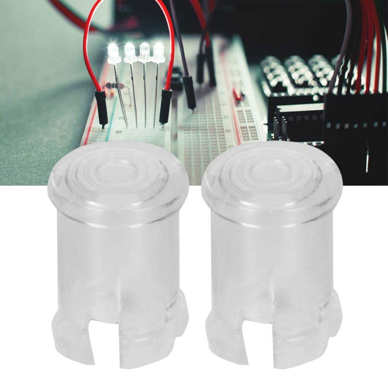 100Pcs Nylon Led Holder Flat Head Light Emitting Diodes Transparent Lamp Bulb Cap Protective Cover 5mm