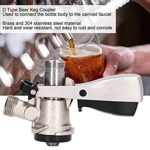 D‑System Beer Keg Coupler Kegerator Tap Dispenser for Draft Beer Equipment