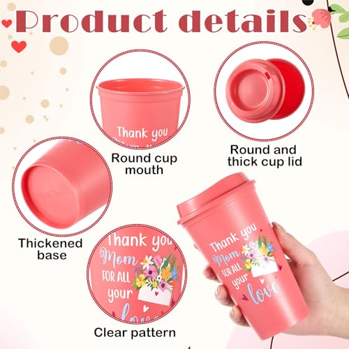 12 Pcs 16oz Mothers Day Cups Bulk, Morandi