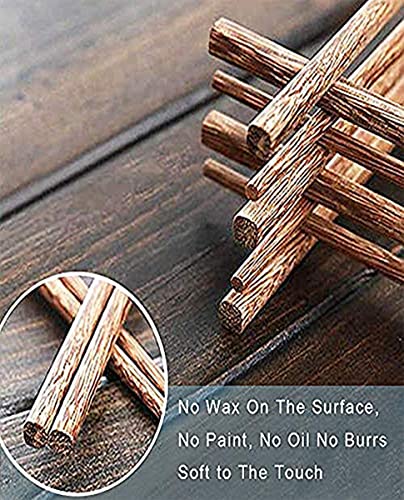 Set of 50 reusable wooden chopsticks, 9.8 inches long, by Arit Estelle, ideal for Asian cuisine and eco-friendly dining.