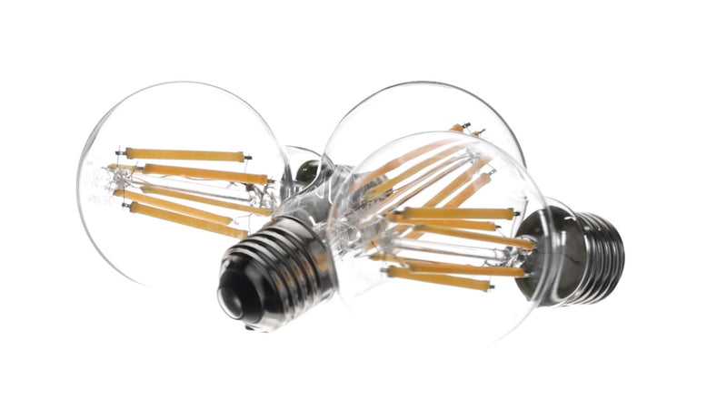 Osram LED Base Classic A100, Clear Filament LED Glass Bulbs for E27 Socket, Pear Shape, Warm White (2700K), 1521 Lumens, Replacement for Conventional 100W Incandescent Bulbs, Box of 3 2700k Warm White 3-pack