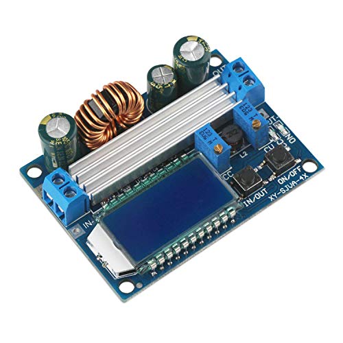 ARCELI Buck Boost Converter Display, Buck Boost Board DC 5.5-30V 12V to DC 0.5-30V 5V 24V Adjustable Constant Current Voltage Step Up Down Voltage Regulator 3A 35W Power Supply Module