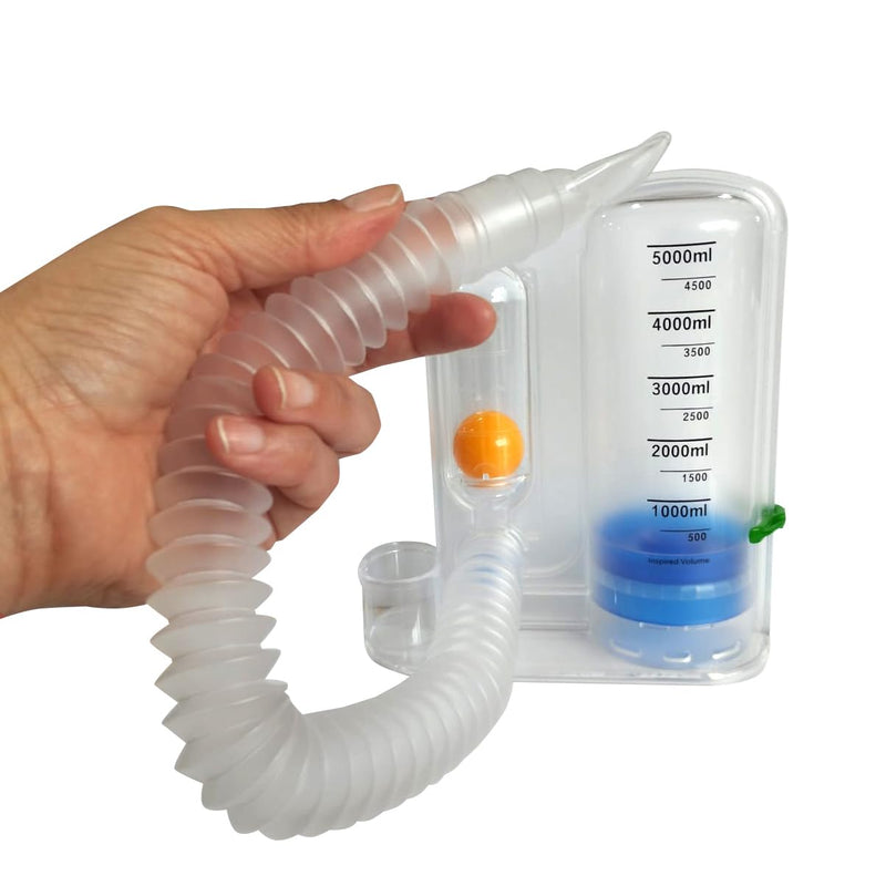 BC Respivol Volumetric Inspiration Trainer 5000ml One Ball Spirometer for Breathing Exercises 5000 ml
