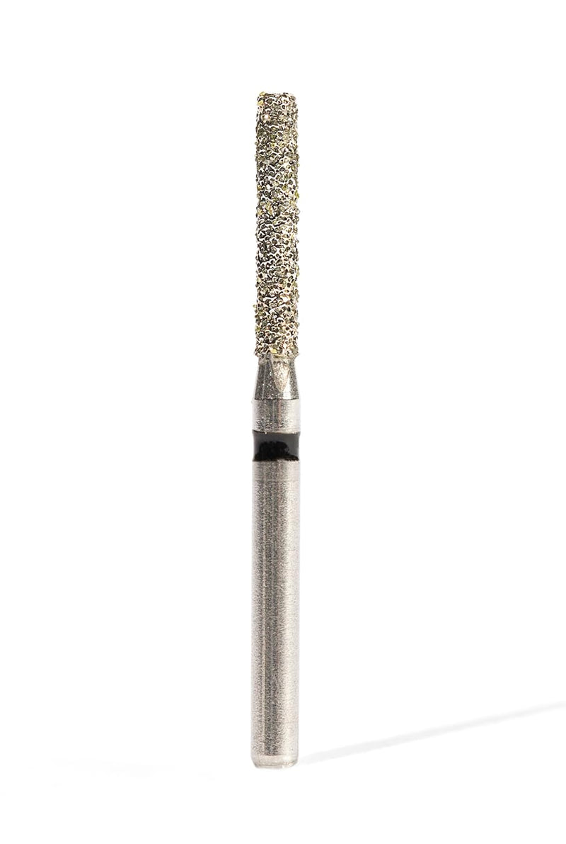 [Australia - AusPower] - 10 Pack of Diamond Burs 837-014 FG Super Coarse - Flat End Cylinder - Friction Grip Crown and Onlay Bur (10 Burs Per Pack) 