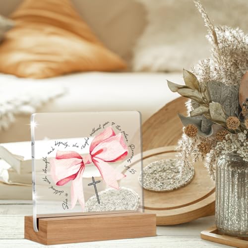 Christian Gifts, Religious Gifts for Women Girls, Jesus Gift Home Decor Office Desk Sign Keepsake D