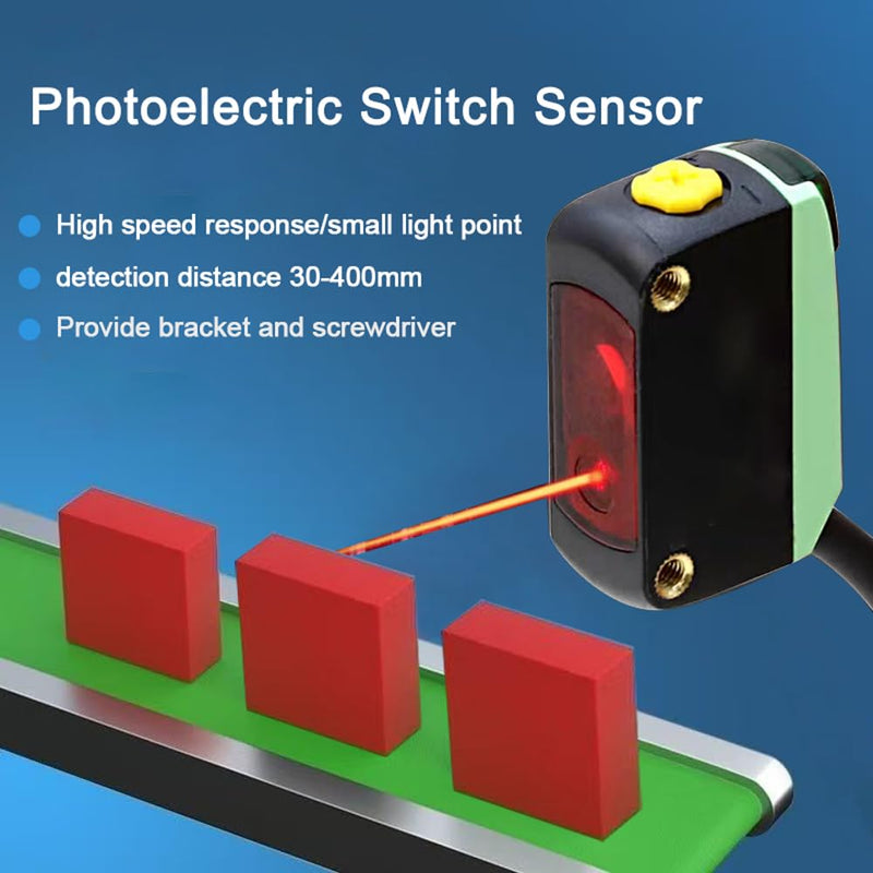 [Australia - AusPower] - BGX-40N NPN Photoelectric Sensor Diffuse Reflection Square photoelectric Switch Sensor,LED Display Light Detection Distance 30-400MM Regular BGX-40N(NPN) 1 