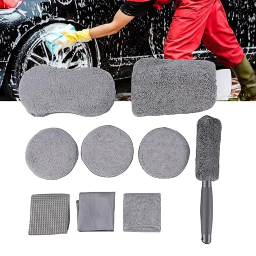 VOBOR Car Cleaning Kit, 9 PCS Multifunctional Car Wash & Detailing Set