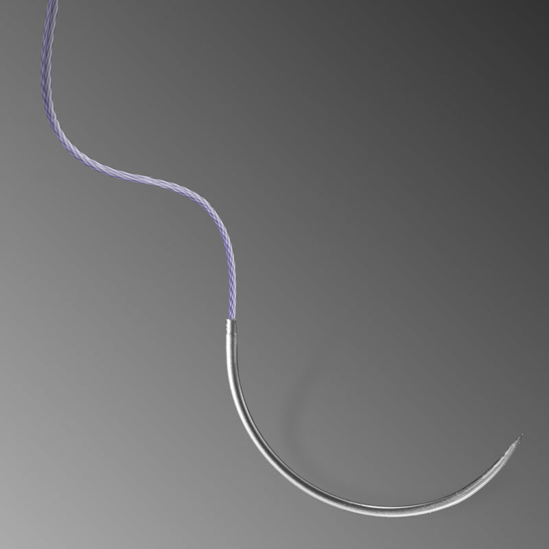 [Australia - AusPower] - Polyglactin 910 Veterinary Suture 4-0, 3/8 Round 24mm Reverse Cutting Needle (Comparable to Vicryl), 35" 