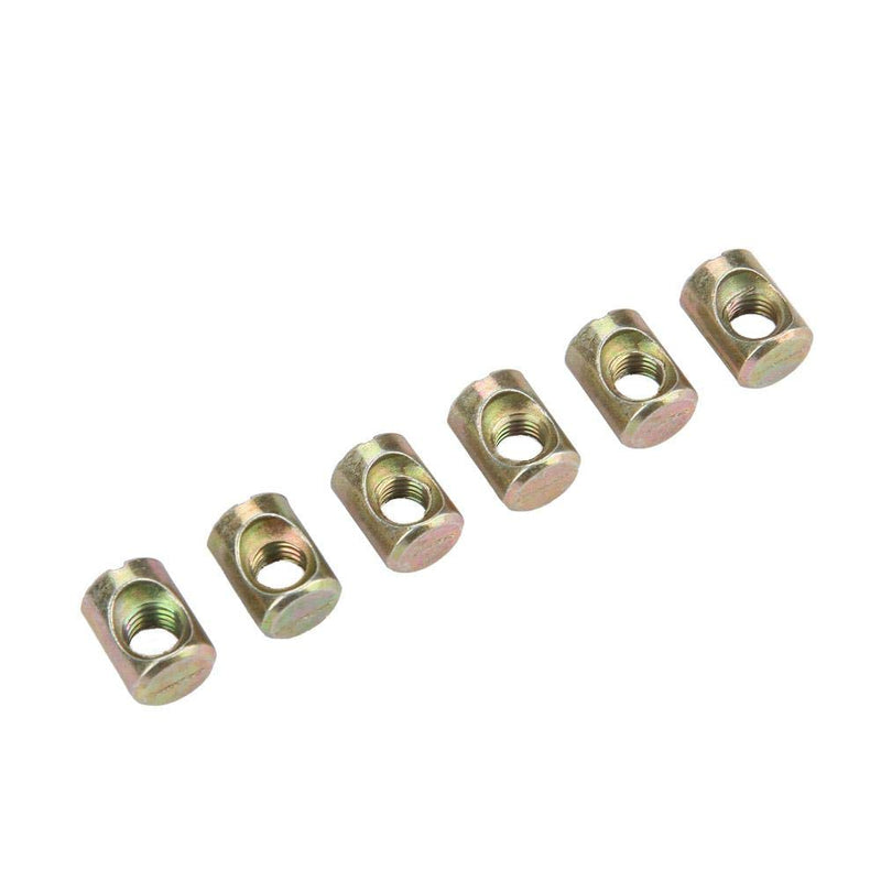 [Australia - AusPower] - Furniture Barrel Nut,30pcs M6 Furniture Barrel Nut Dowel Cabinet Connectors Embedded Nuts Fasteners 
