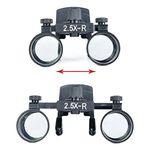 [Australia - AusPower] - 2.5X Binocular Loupes DY-109 Clip-on Type Magnifier Optical Glass 