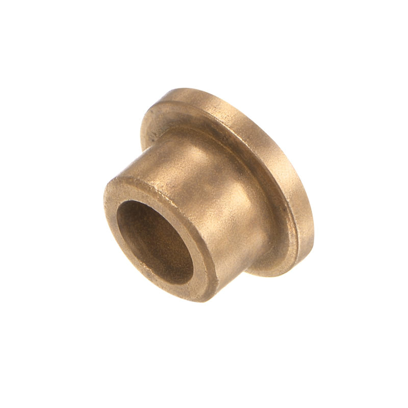 [Australia - AusPower] - uxcell 12pcs Flange Sleeve (Plain) Bearings 6mm Bore x 10mm OD x 8mm Length, Self-Lubricating Sintered Bronze Bushings 