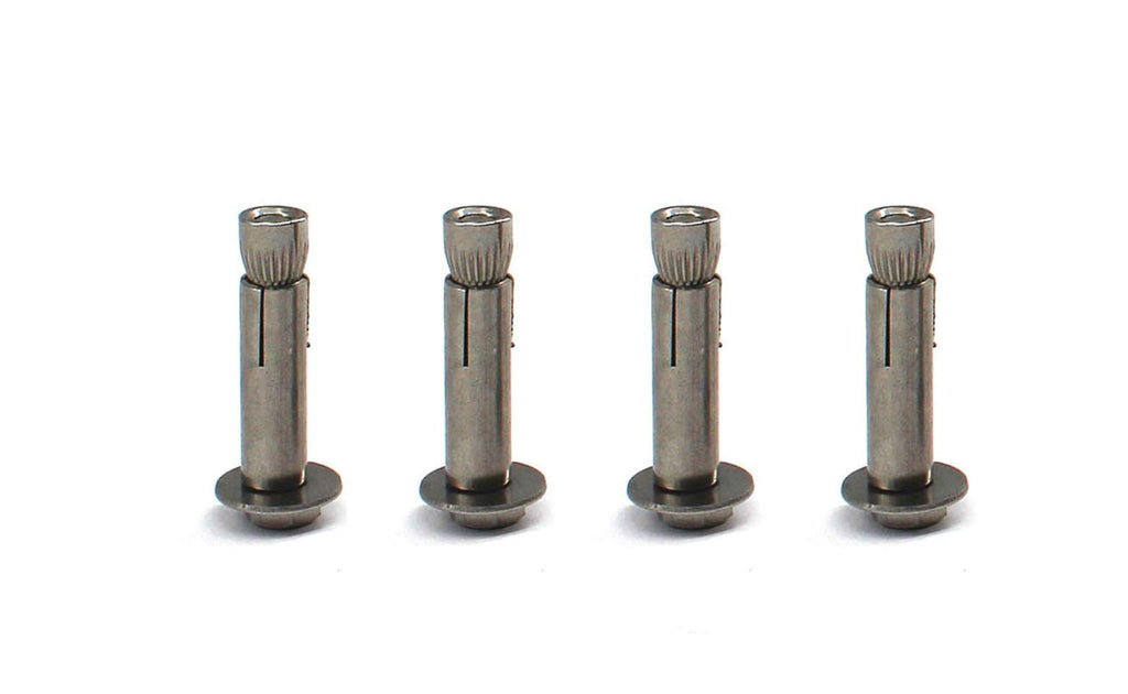 4 pcs of M10 of Length 80mm 304 Stainless Steel hex Head Sleeve Anchor Bolt External hex nut Expansion Bolt