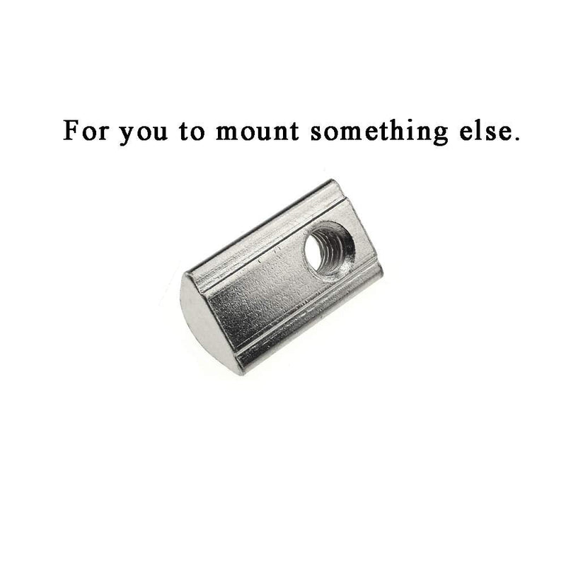 [Australia - AusPower] - 4040 Series M6 T Slot Nuts Roll-in Spring Ball Loaded Elastic Nuts 15 Pack Carbon Steel for 4040 Series Aluminum Extrusion Profile Rail with 8mm Slot for 3D Printer 4040 Series M6 15Pieces 