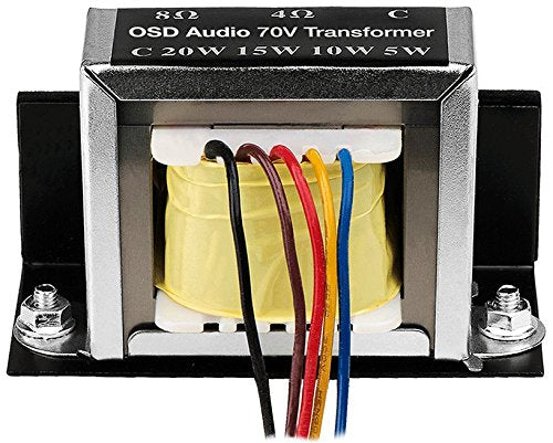 [Australia - AusPower] - OSD Audio 70V Commercial (20W, 15W, 10W, 5W) Premium Distribution Line Transformer SP70 1-Pack Indoor 