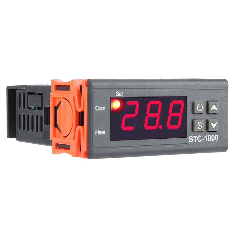 [Australia - AusPower] - Digital Thermostat, Digital Temperature Controller Temp Sensor Electric Thermostat Control 110-220V for Aquarium, Terrarium, Zoo, Chicken Incubator 
