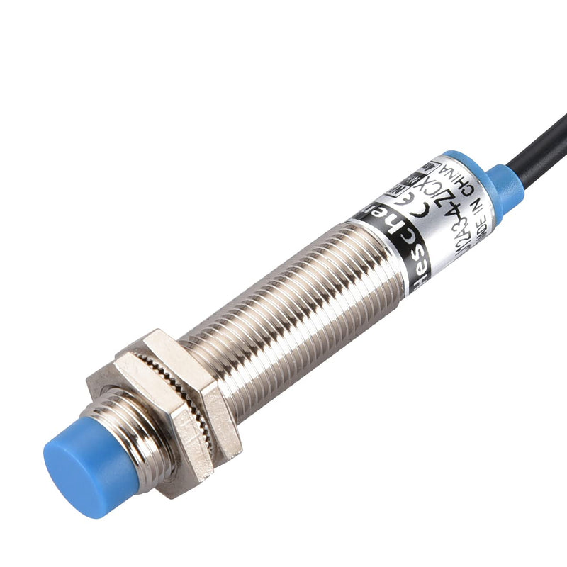 [Australia - AusPower] - Heschen M12 Inductive Proximity Sensor Switch, Non-shield Type, LJ12A3-4-Z/CX, Detector 4mm, 10-30VDC 200mA, NPN NO+NC, 4 Wire 