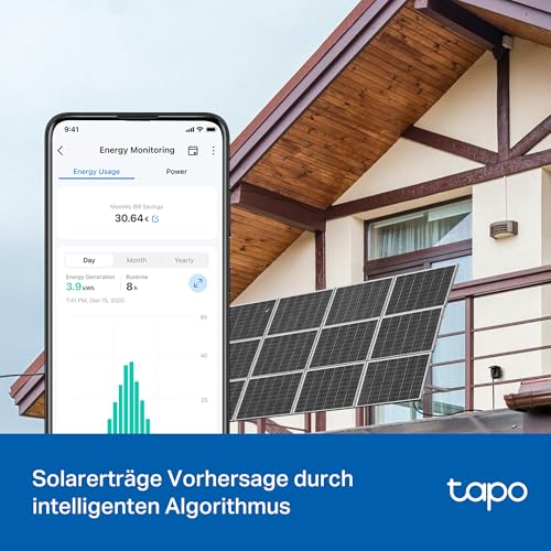 Tapo P410M WiFi Outdoor Socket, Smart Home Plug with Electricity Meter, IP54, Works with Alexa, Google Assistant, Siri, SmartThings & Matter, Remote Control, Schedule, 2.4 GHz WiFi, 3680W/16A