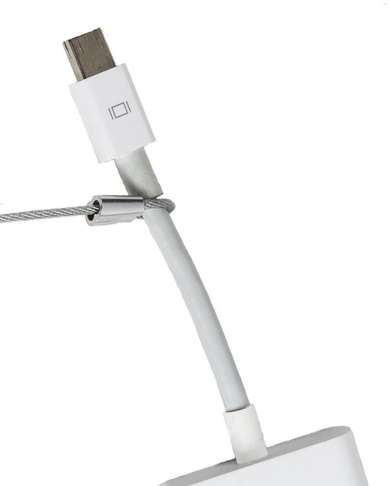 [Australia - AusPower] - Coils 5 Pack - Extendable, Expandable, Retractable Cable Tethers, Anti Theft Cable Locks, Security Cable with Nylon coated stainless steel wire, Free Crimping Tool, Secure Devices Silver Tetherties Coils Cable Tethers 