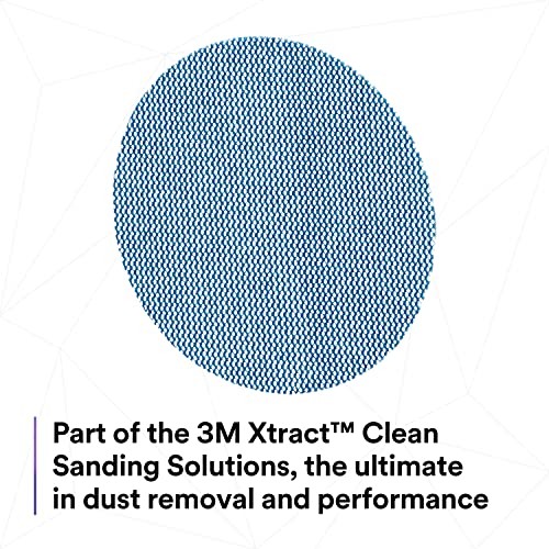 3M Xtract Net 5-inch 180-grit hook and loop sanding disc, die-cut mesh abrasive surface