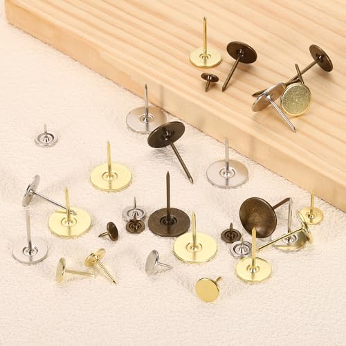 uxcell 50-piece silver upholstery thumb tacks with flat heads for wood walls and furniture