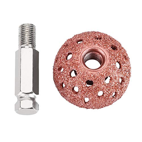 Low Speed Tire Buffer, 1.5" Tire Grinder Tire Buffing Wheel Tire Patch Roller 3/8"-24 Thread with Linking Rod Tire Patch Kit (2Pcs)
