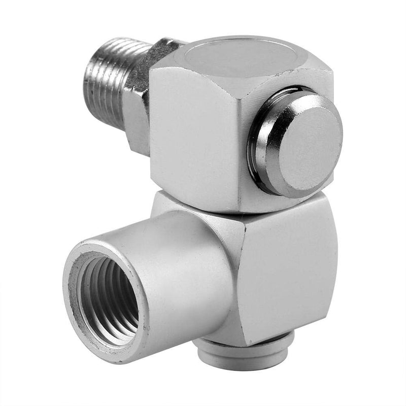 [Australia - AusPower] - Qiterr Pneumatic Swivel Joint 360 Universal Joint, 4 Pieces/Set Aluminium 1/4 Inch Universal Tool for Swivel Hose Adapter 360 Inch 