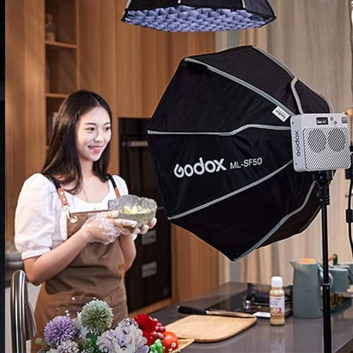 Godox ML-SF50 Octagon Softbox 37" 50cm and Honeycomb Grid Softbox