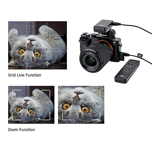 Wireless Remote Shutter Release Control Fit for Sony Camcorder FDR-AX33 AX53 AX100 AX700 HDR-CX405 CX440 CX455 CX675 CX240 CX900 or A6500 A6400 A6300 A6000 A7R III RX100 Replace Sony RMT-VP1K RM-VPR1