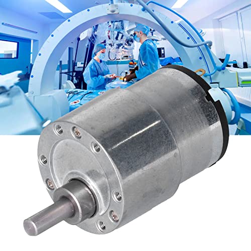Gear reduction motors, DC 24 V electric CW CCW gear motor with high torsion, 6 mm shaft diameter for smart homes (200 rpm)