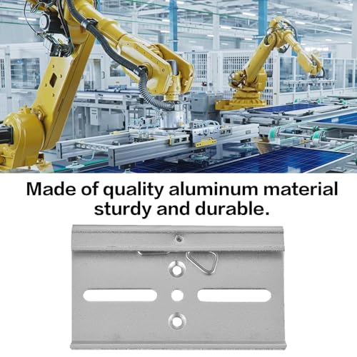 DIN Rail Mount Clip, 35mm Aluminum DIN Rail Fixed Clamp, Universal DIN Rail Mounting Bracket Clamp, for Relay Mounting Mounting