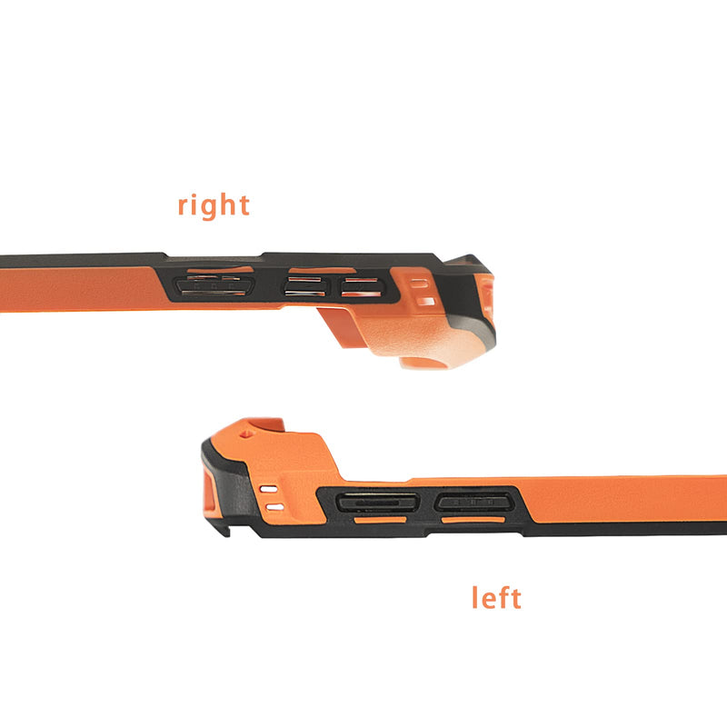 Protective Cover Bumper Case Rugged Boot with Hand Strap for Zebra TC51 TC510K TC52 TC56 TC57,Slim TPU Scanner Cover,Barcode Touch Mobile Computer Accessories (Orange) Orange
