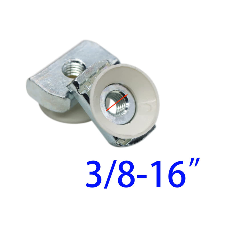 [Australia - AusPower] - 3/8"-16 Cone Nuts, Strut Channel Nuts with Zinc Electroplate Finish, Twirl Nuts for Use with Strut Channel (10 Pack) (3/8"-16) 3/8"-16 