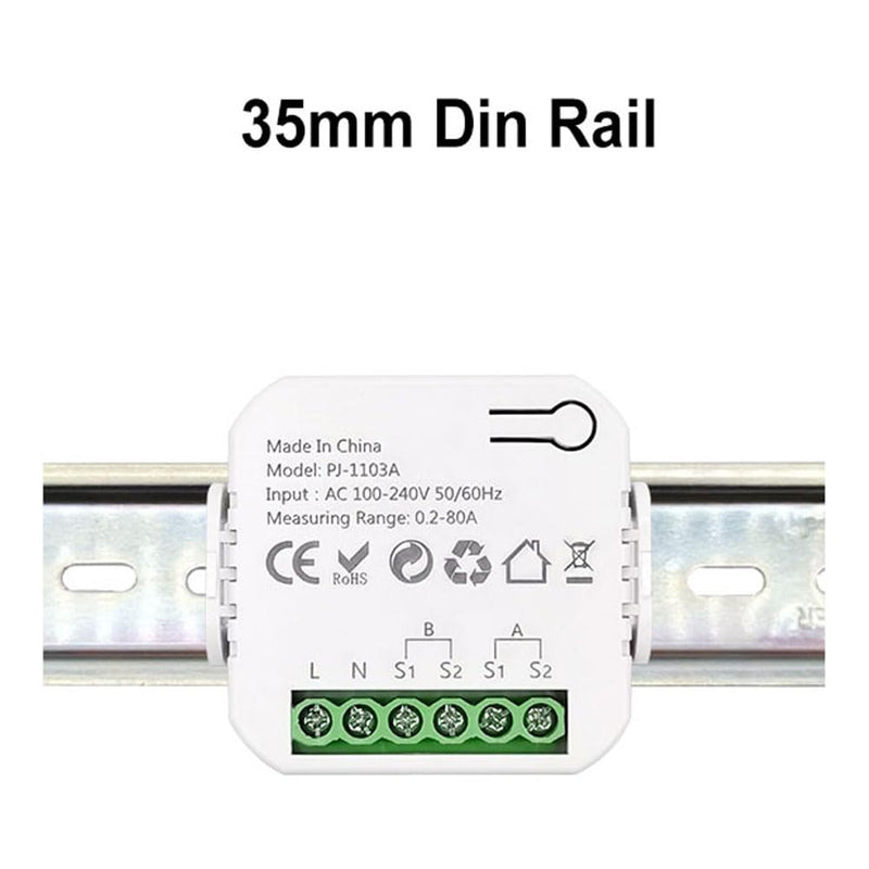 [Australia - AusPower] - Walfront Smart WiFi Energy Meter Real Time Monitoring Tuya APP for Home and Industrial Applications (with 2CT) 