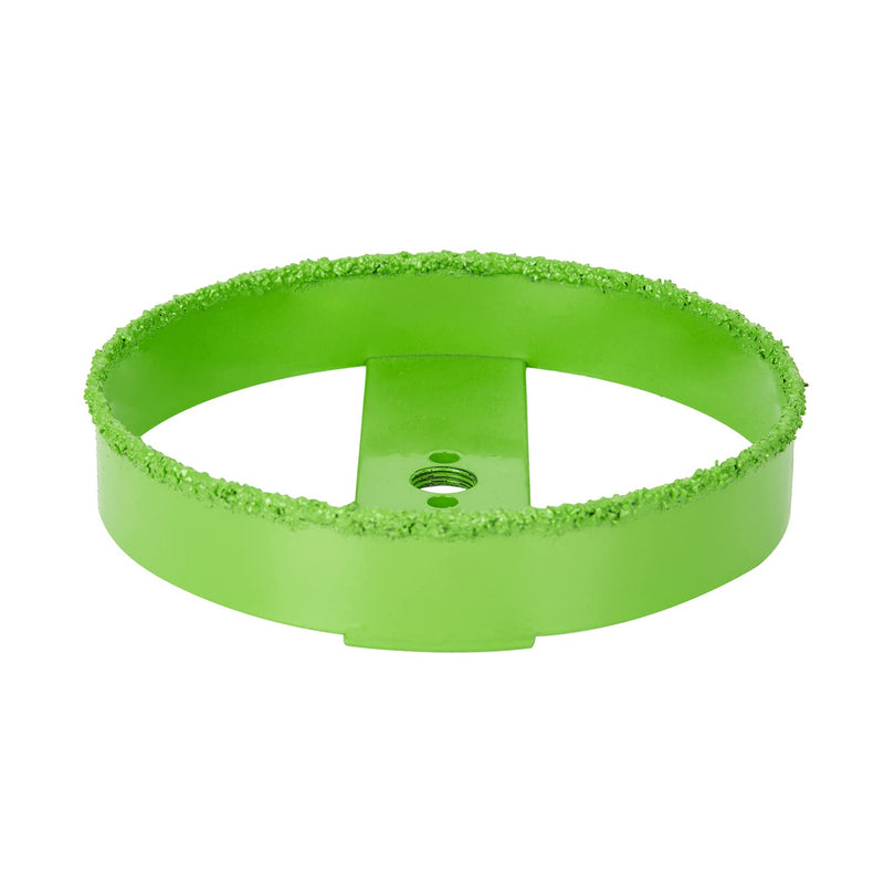 6-1/4 Inch Carbide Hole Saw with Arbor for 6” Recessed Lights, 6.25 Hole Saw Cutting Plaster Drywall Ceiling Sheetrock, 2X Faster, Green 6-1/4 in.