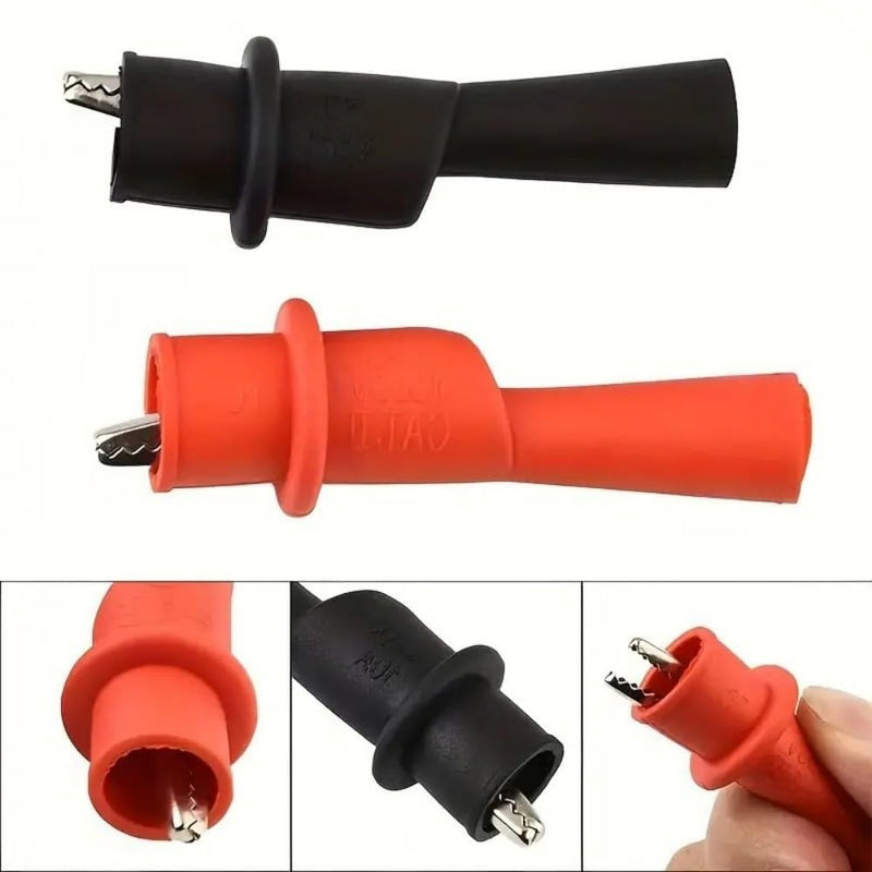 [Australia - AusPower] - Replacemen Push-on Alligator Clips for Multimeter Test Lead,5 Pcs 