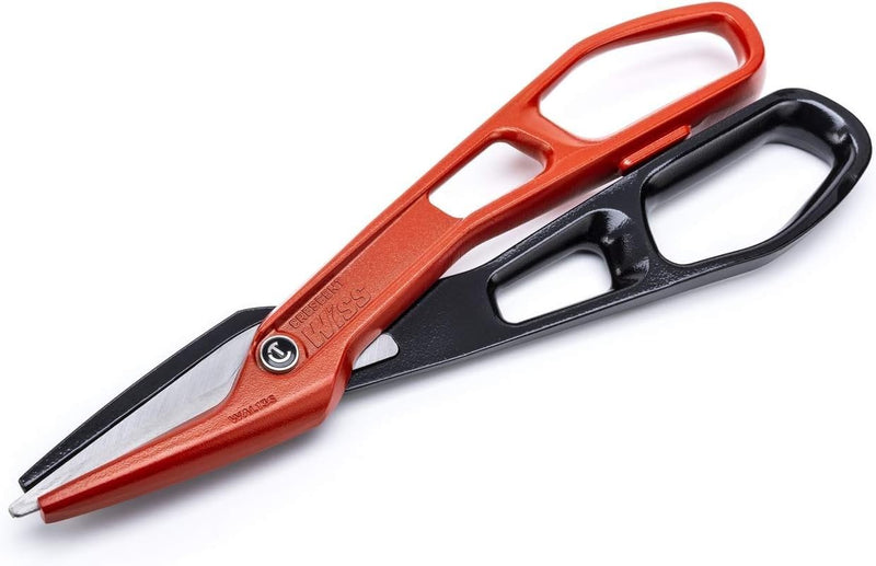 Crescent Wiss Lightweight Aluminum Tinner Snips - Durable Metal Cutter Tool with Torque Control & Adjustable Pivot Bolt - WAL13S - 12" One Size